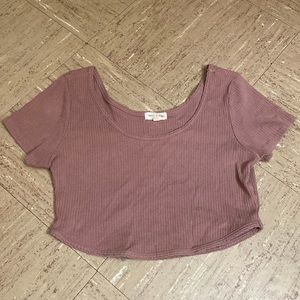 Dusty Pink Crop Top